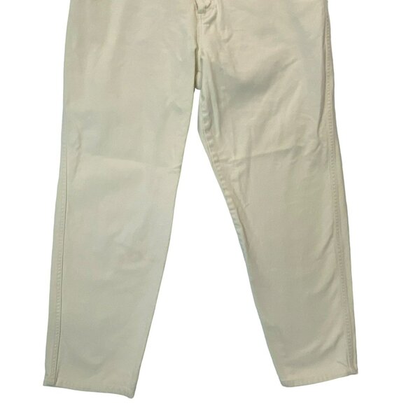 Vintage Bugle Boy for Her High Rise Mom Jeans 28 x 26 Cream Off White 90s Y2K - Picture 3 of 8